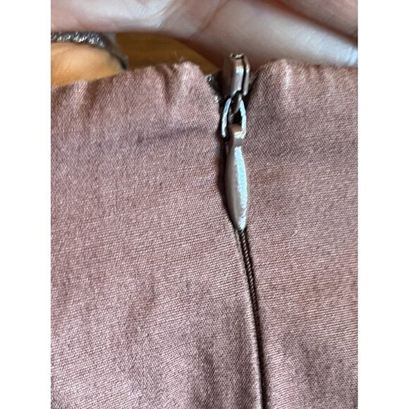 Sunny Leigh Chic Floral Midi Skirt 10 Brown Western Hippie Boho Indie Urban 80s - Picture 6 of 8